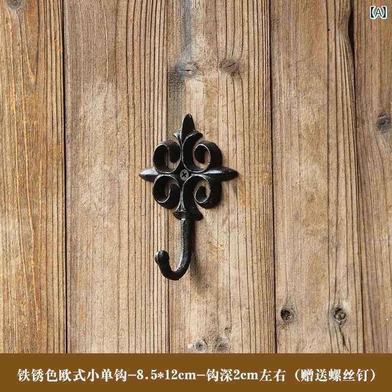 デビューした新品ガーデニング 壁掛け フック おしゃれ 雑貨 鋳鉄 5連 屋外 玄関 塀 収納 コート 鍵 オーナメント ヨーロッパ アンティーク調 アニマル 猫 犬