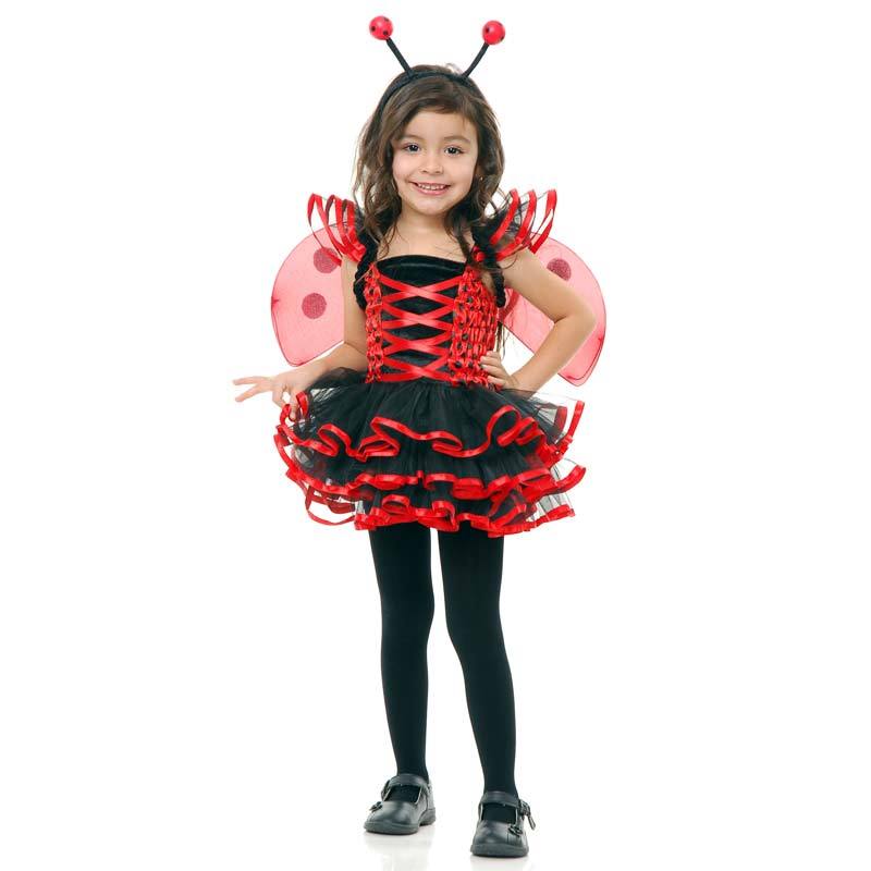 コスプレ 仮装 キュートレディーバグ 子供用 M 【 コスプレ 衣装 ハロウィン 仮装 コスチューム 子供 女の子 テントウムシ パーティーグッズ こども てんとう虫 キッズ 子ども用 】