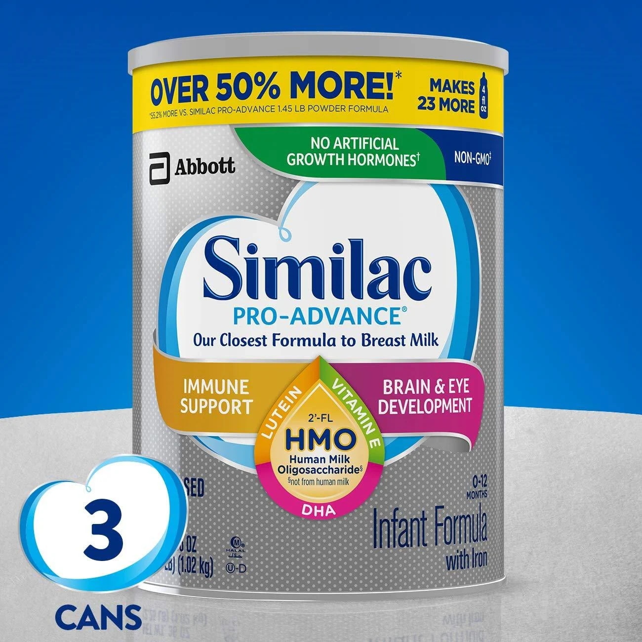 Similac Pro-Advance Non-GMO Infant Formula with Ir