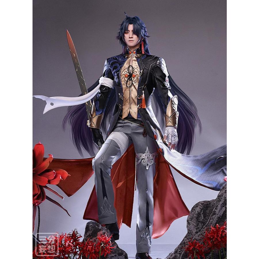 【三分妄想】崩壊：スターレイル 刃-ジン-Blade コスプレ衣装ウィッグ靴 コスチューム13