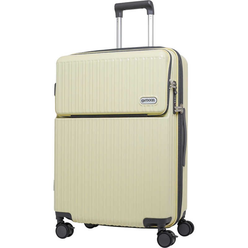 OUTDOOR　スーツケース 71L(81L) 約1週間 ［TSAロック搭載］ アイボリー　OD-0890-63N-IV