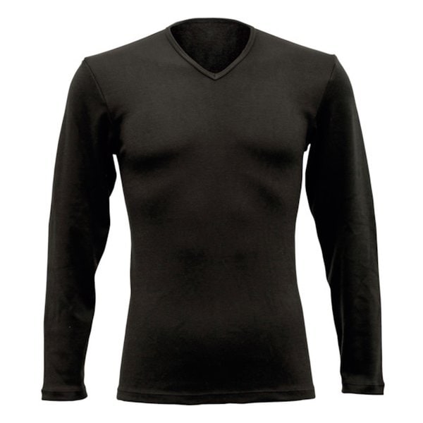 バイク用 サーモワン TO19 Vネック長袖 メンズ ブラック/Lサイズ 26100001