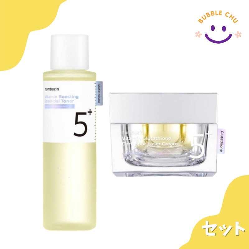 5番 白玉点滴グルタチオンCトナー, 200ml + 5番 白玉グルタチオンCメラゼロクリーム, 50ml