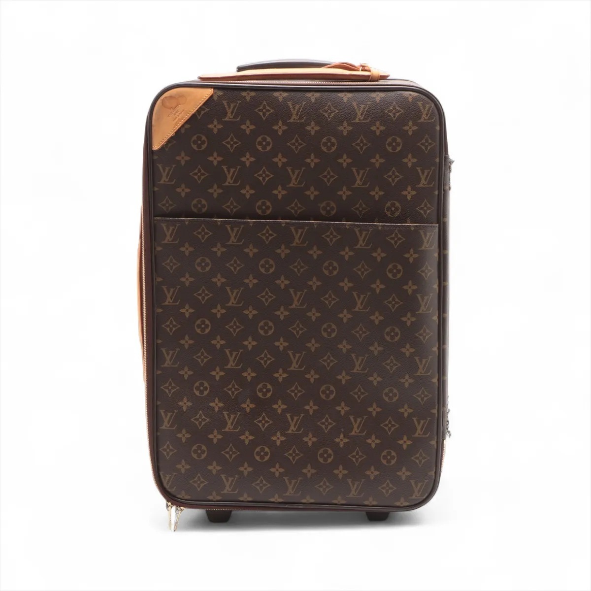 美品 モノグラム ペガス55 M23294 レザー×コーティングキャンバス スーツケース キャリーケース バッグ 出張 旅行 トランク メンズ レディース MMM CF50-27 中古