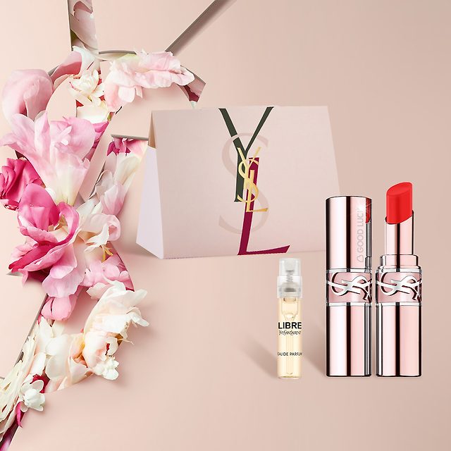 YSL NEW キャンディーグロー リップバーム (+香水1.2ml) 8b ダット ピンク new