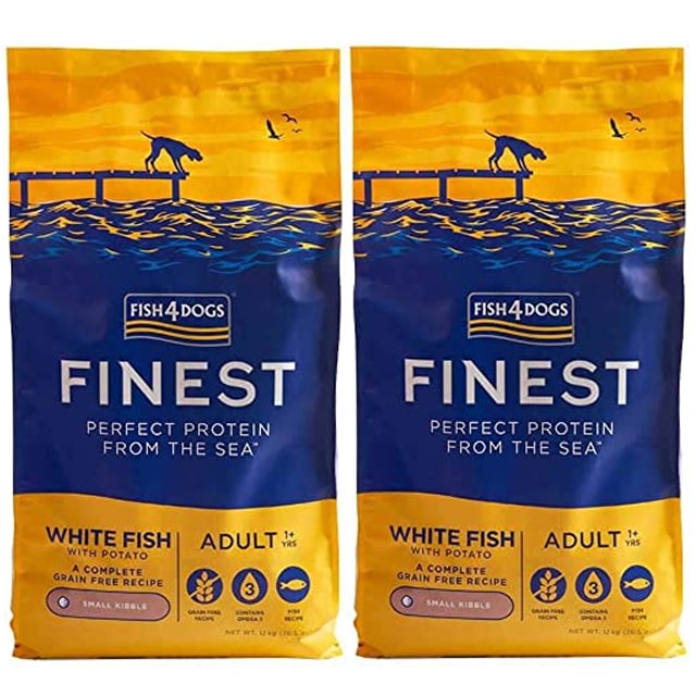 フィッシュ4 ドッグ オーシャンホワイトフィッシュ 小粒 12kg 2個セット