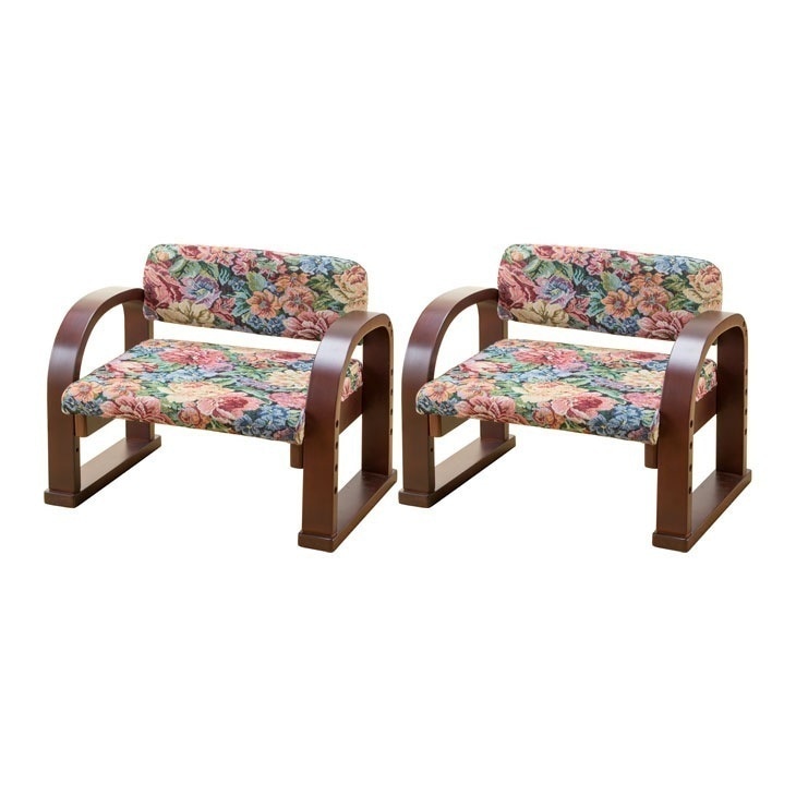 立ち座り楽ちん座椅子 同色2脚組