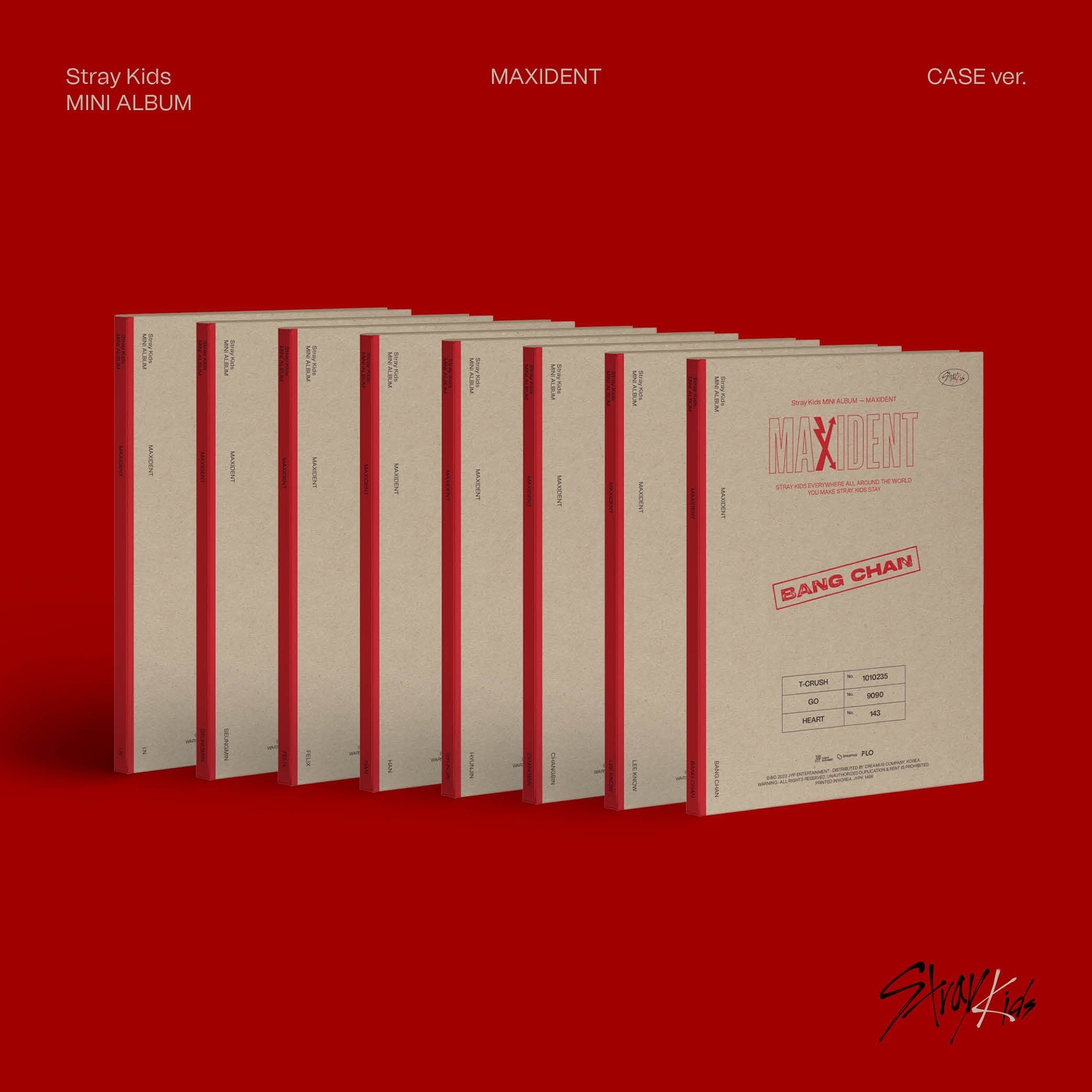 [8種SET] Stray Kids [MAXIDENT] CASE Ver. チャート反映