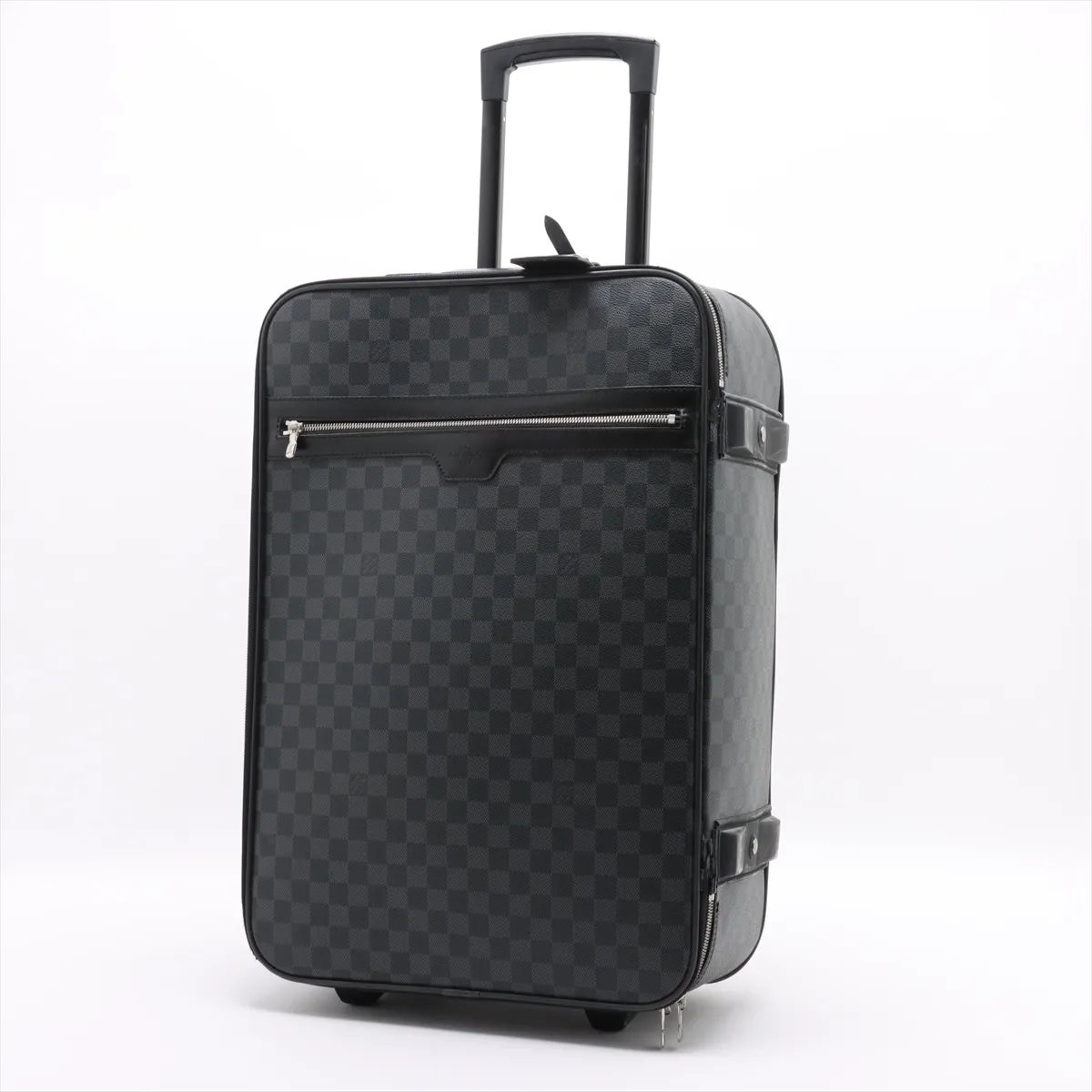 美品 ダミエ グラフィット ペガス55 N23299 レザー×コーティングキャンバス スーツケース キャリーケース バッグ 出張 旅行 トランク メンズ MMM CP51-10 中古