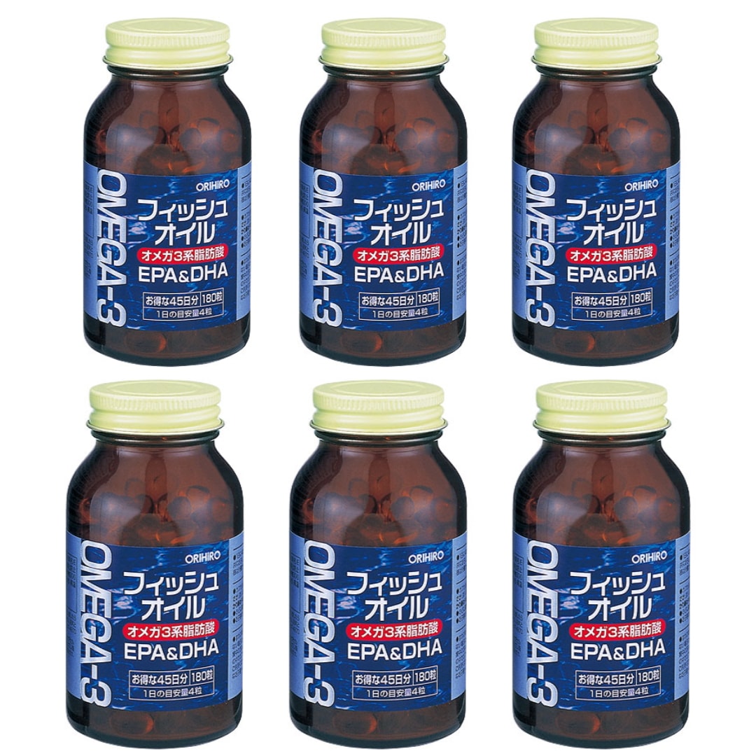 フィッシュオイル 180粒(45日分) EPA&DHA 6個セット