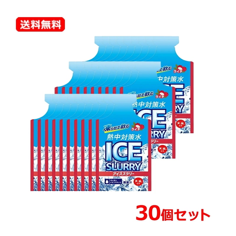【2ケース・送料無料・60個セット】【赤穂化成】 熱中対策水 アイススラリー 90g×60個セット ライチ風味 天塩使用