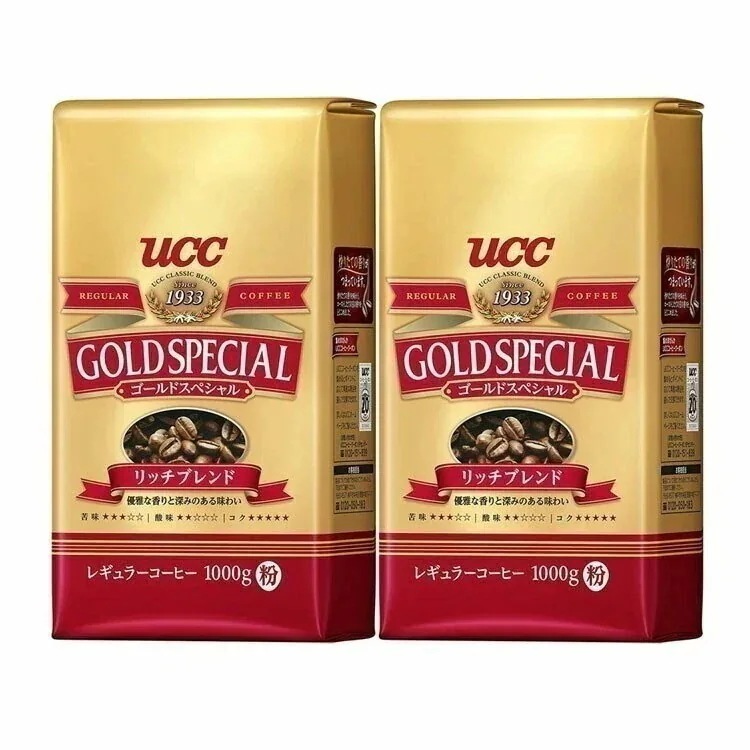 2個セットUCC ゴールドスペシャル リッチブレンド 1000g コーヒー レギュラーコーヒー コー