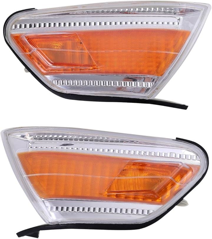 トヨタ 用 フロント コーナーレンズ 左右セット ウインカー ターンシグナル ライト コーナーランプ JZX100 GX100 マーク2 社外品 カスタム パーツ(オレンジレンズ)