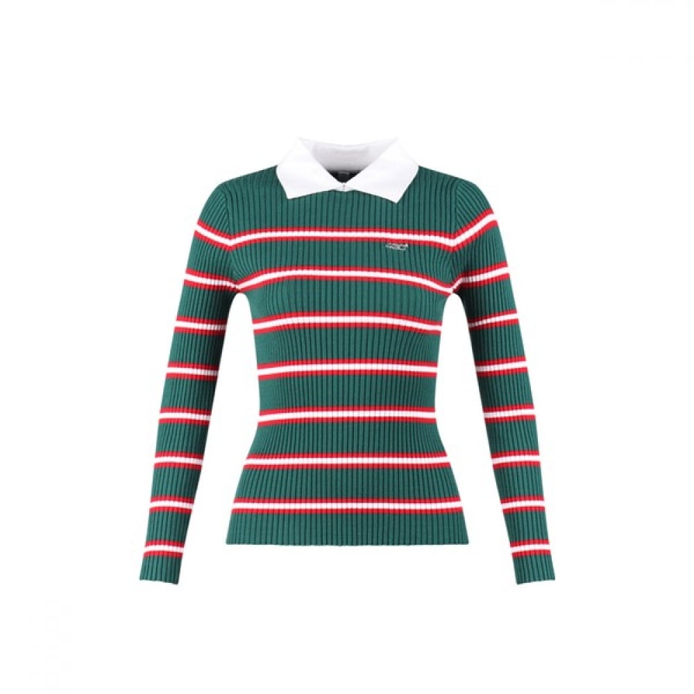 (ラックスゴルフ) ラックスゴルフ 430 ゴルフレディーススリムフィットカラー長袖ゴルフニット LB3A624W