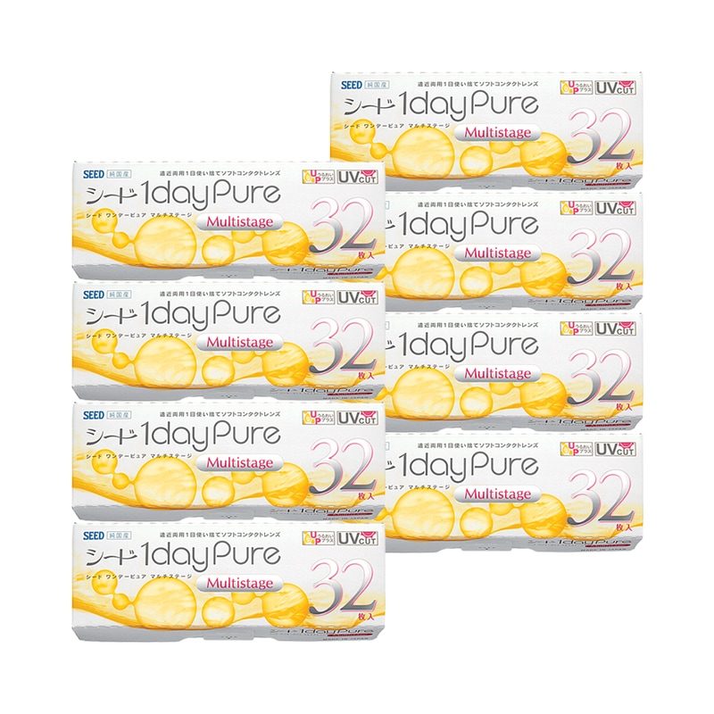 30枚入 [ 8箱 ] まとめ買い 遠近両用 ワンデーピュア マルチステージ