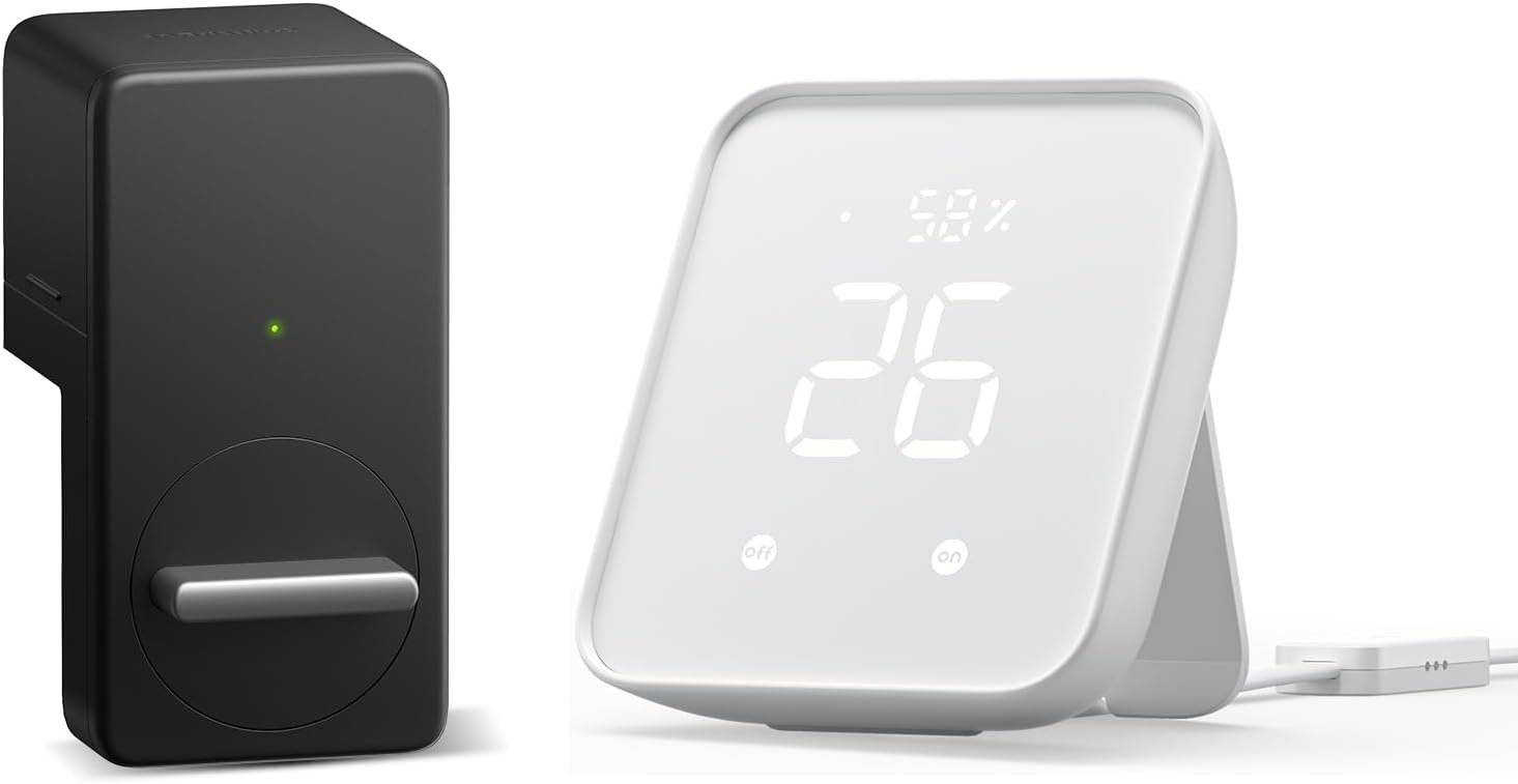 SwitchBot ハブ2 スマートロック 2点セット スマートリモコン Alexa対応 スマートホーム スイッチボット 赤外線家電を管理 家電を遠隔操作 家電自動化 オートロック Google Ho