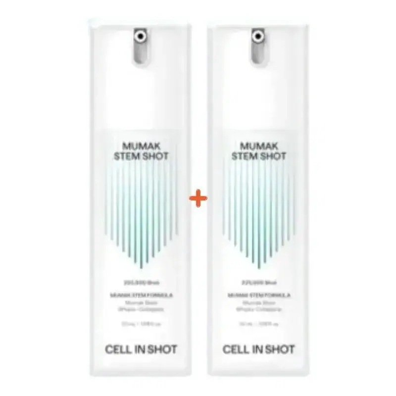 (1+1)無膜ステムショット 30ml+30ml #ムマクステムショット アイバッグ 顔リフティング 改善セラム