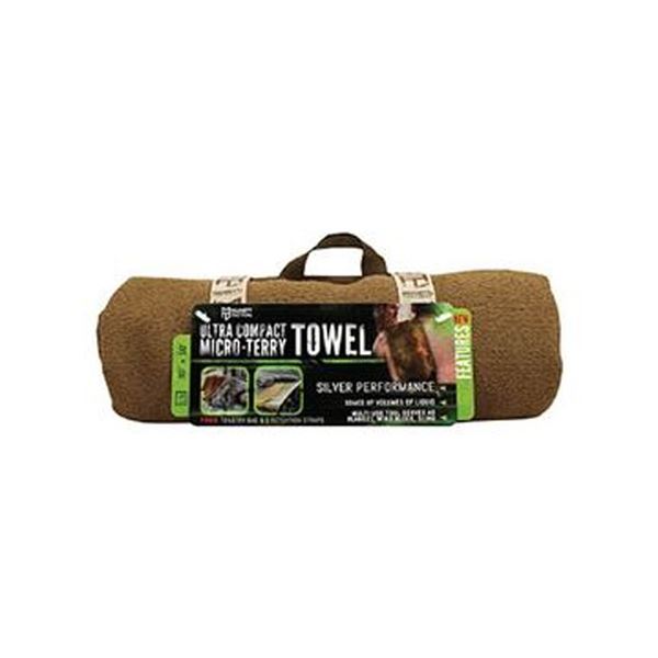（まとめ）McNETTウルトラコンパクトマイクロテリータオル コヨーテ 69025 1個[x3]