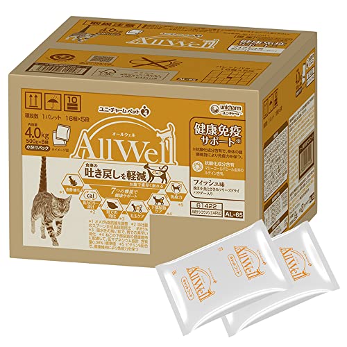 All Well キャットフード 10歳以上用 フィッシュ 500g×13袋 ウェルネス キトルズ チキン クランベリー入り 56g 猫 キャット