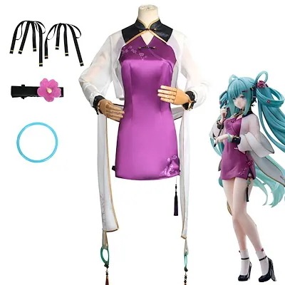 チャイナドレス 初音COS 2023miku コスプレ変装仮装衣装 初音ミク VOCALOID スーツ ハロウィン 2023年新作入荷コスプレ30%までに制限