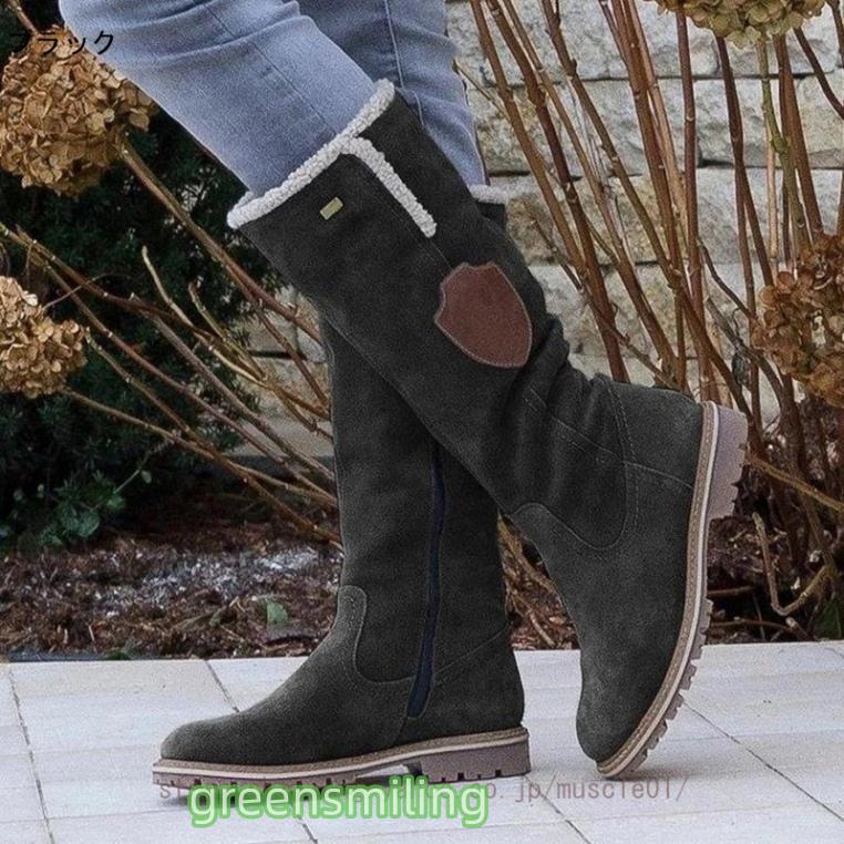 ムートンブーツ スノーブーツ レディース ロングブーツ クラシック ブーツ ローヒール 厚底 かわいい ファーブーツ ウィンターブーツ ロング 裏ボア