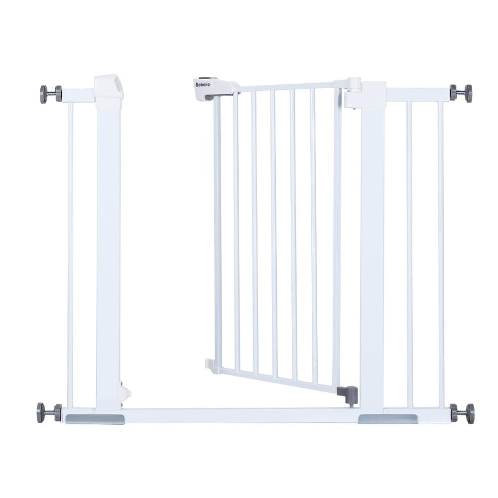 BABELIO ベビーゲート 階段上 オートクローズ 穴あけ不要 あつりょくとりつけ ペットゲート超狭小サイズ 拡張可能 取付幅68-93cm 高さ76cm
