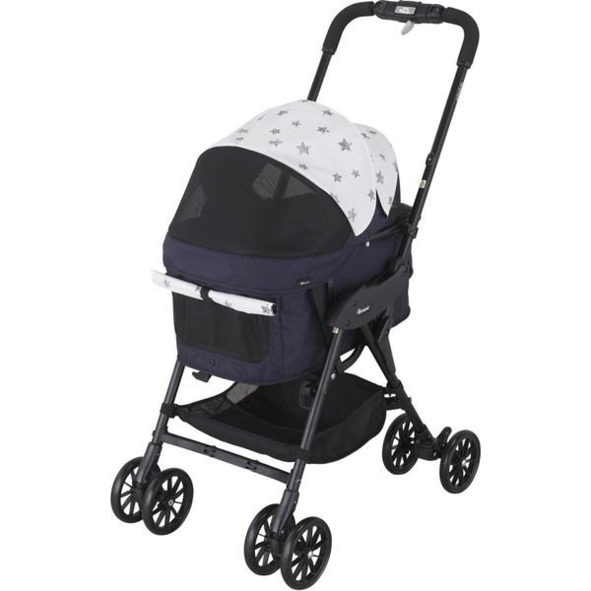 コムペット compet エッグショック ミリミリライトアルファEGロングDネイビー ペットカート 折りたたみ 持ち運びしやすい タイヤが着脱可能 ペット用品