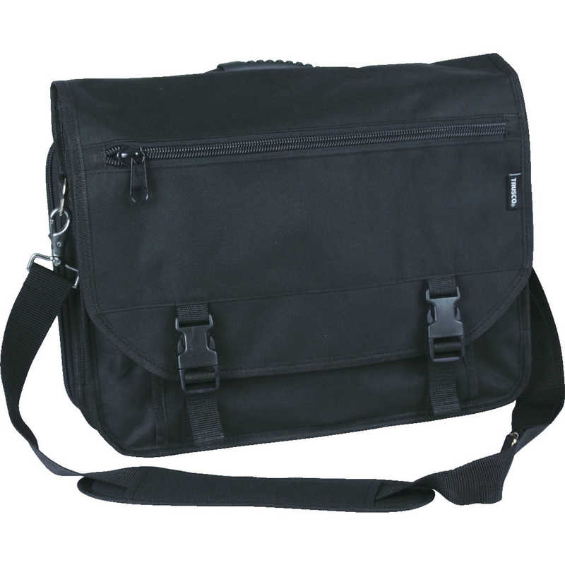 トラスコ中山　ツールバッグ 390X210X300 22ポケット ブラック色　TTB-400R-BK