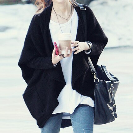 ニットソー カーディガン レディース かわいい 大人可愛い きれいめ カジュアル 大人 上品 無地 冬 ママ デート 学生 通学 デート 普段使い フリーサイズ ブラウン ブラック アウター