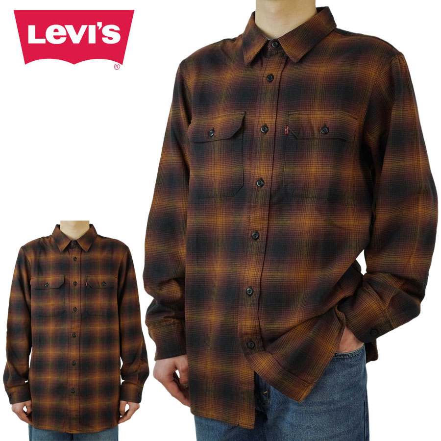 メンズ シャツ【クリックポスト発送】リーバイス LEVIS オンブレーチェックシャツRELAXED CLASSIC WORKER SHIRTS OMBLE CHECK