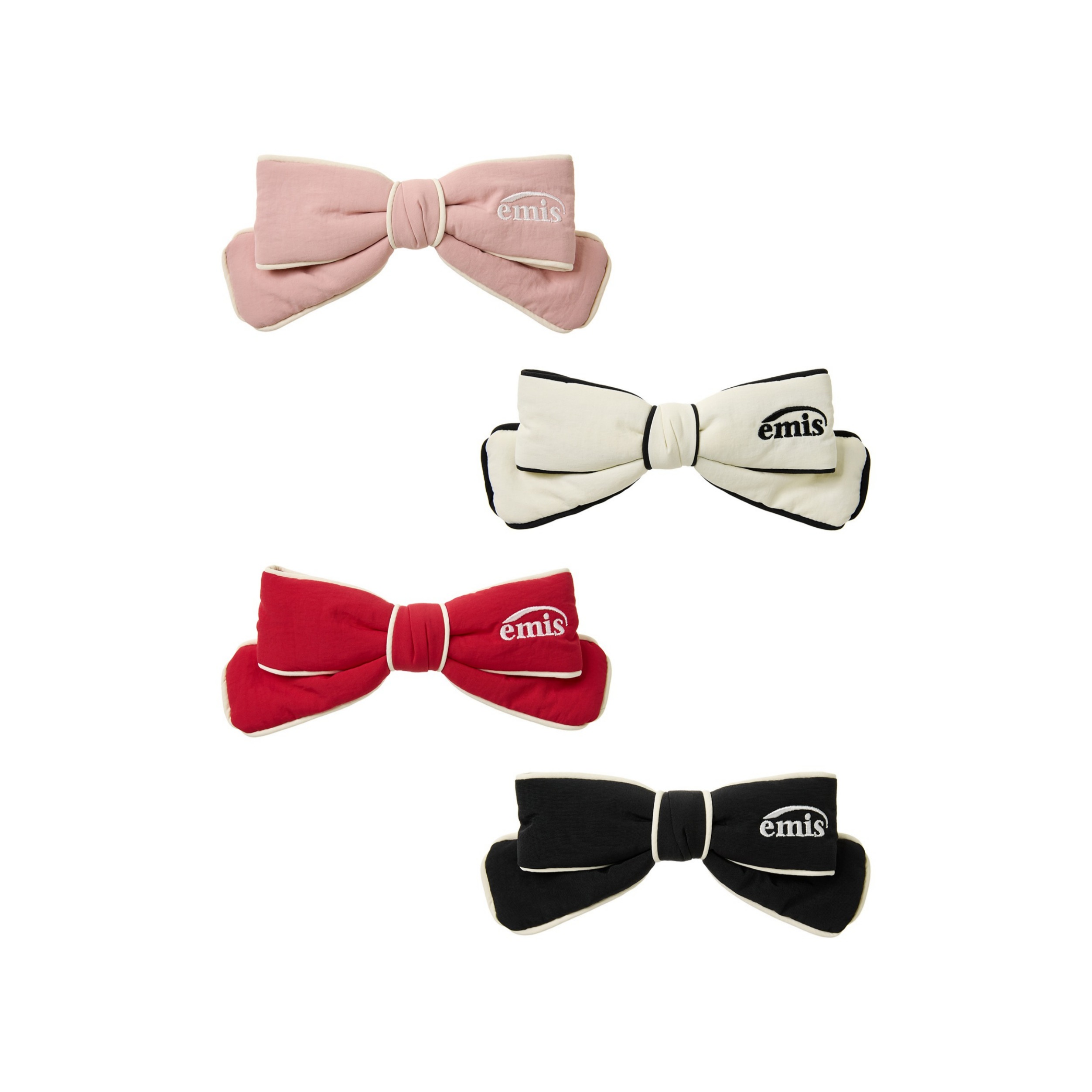 NYLON PADDED HAIRPIN パディング リボン ヘアピン (4カラー) 5,670円