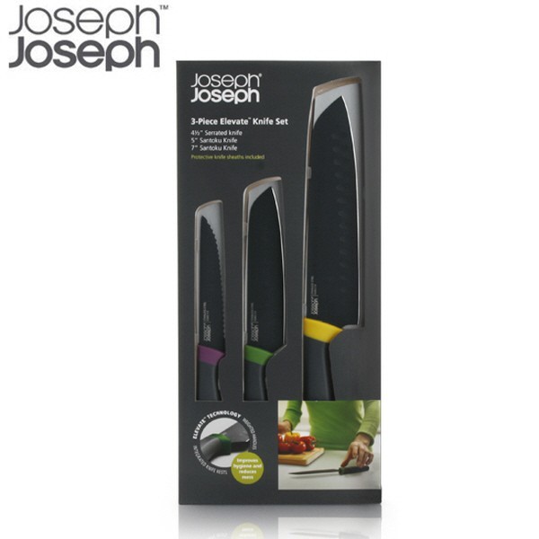 ジョセフジョセフ エレベーター ナイフ 3種 パッケージ セットトマト三徳 2p