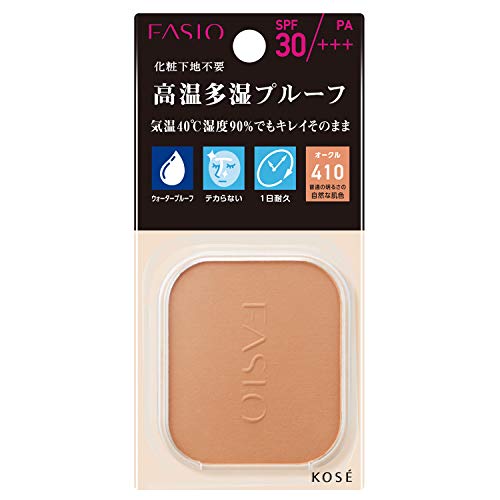 FASIO(ファシオ) パワフルステイ UV ファンデーション レフィル 410 オークル 普通の明るさの自然な肌色 詰替え用 10g