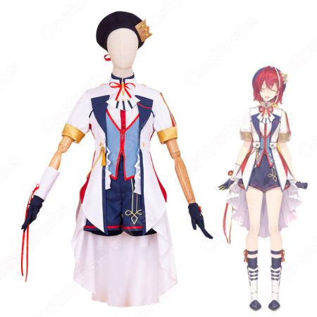 アンジュカトリーナ コスプレ にじさんじ所属 バーチャルYouTuber Vtuber ゼヘルエスタ Lize Helesta 戌亥とこ いぬい とこコスプレ衣装 帽子付き 演出服 コスチューム