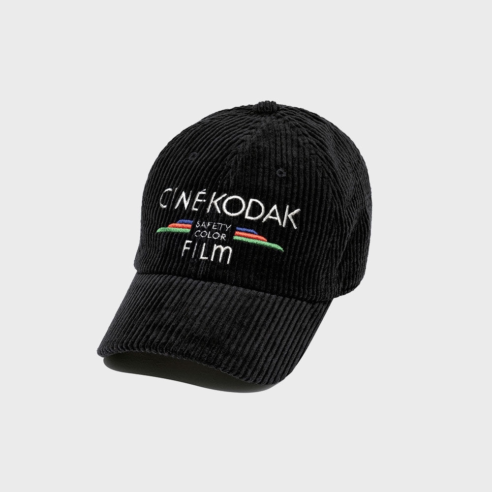 コダックアパレル コーデュロイ ボールキャップ ブラック CineKodak