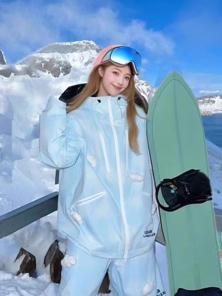 スノーボードウェア 2024 2025 上下セット レディース メンズ ジャケット アウター パンツ スウェット スノボー スキーウェア スノボウェア 韓国風