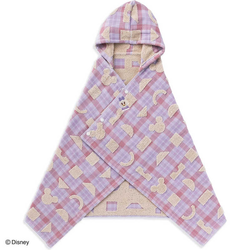 タオル美術館　ERABU フード付きバスタオル パープル KIDEA