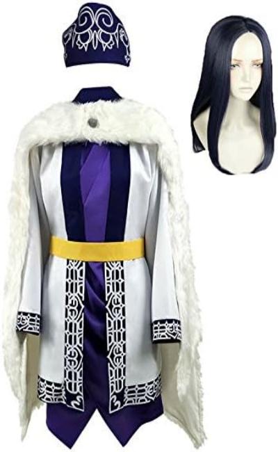 コスプレ衣装 コスチューム アシリパ風衣装+ウィッグ 仮装 変装 文化祭 イベント マント帽子付き