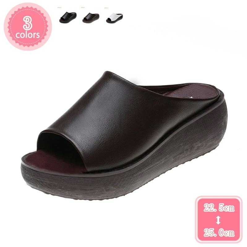 1000円OFFクーポン ミュールサンダル サボ ウエッジソール オフィス フォーマル 通気性 安定感 オフィスサンダル 履きやすい レディース ウェッジヒールサンダル 厚底サンダル スリッパ ウェッ 9,651円