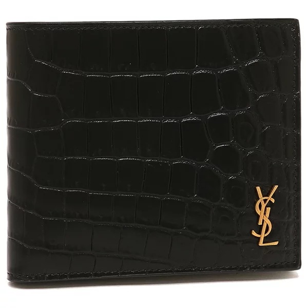 二つ折り財布 タイニーカサンドラ ブラック メンズ SAINT LAURENT PARIS 607727 DZEDW 1000 55,080円