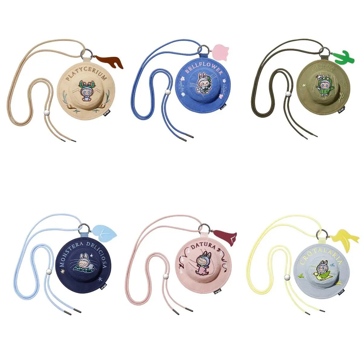 公式正規品POP MART LABUBU THE MONSTERS Bucket Hat バッグミニショルダーバッグ 斜めがけ ポーチ サブバッグクロスボディバッグ ガチャポン ブラインドボックス