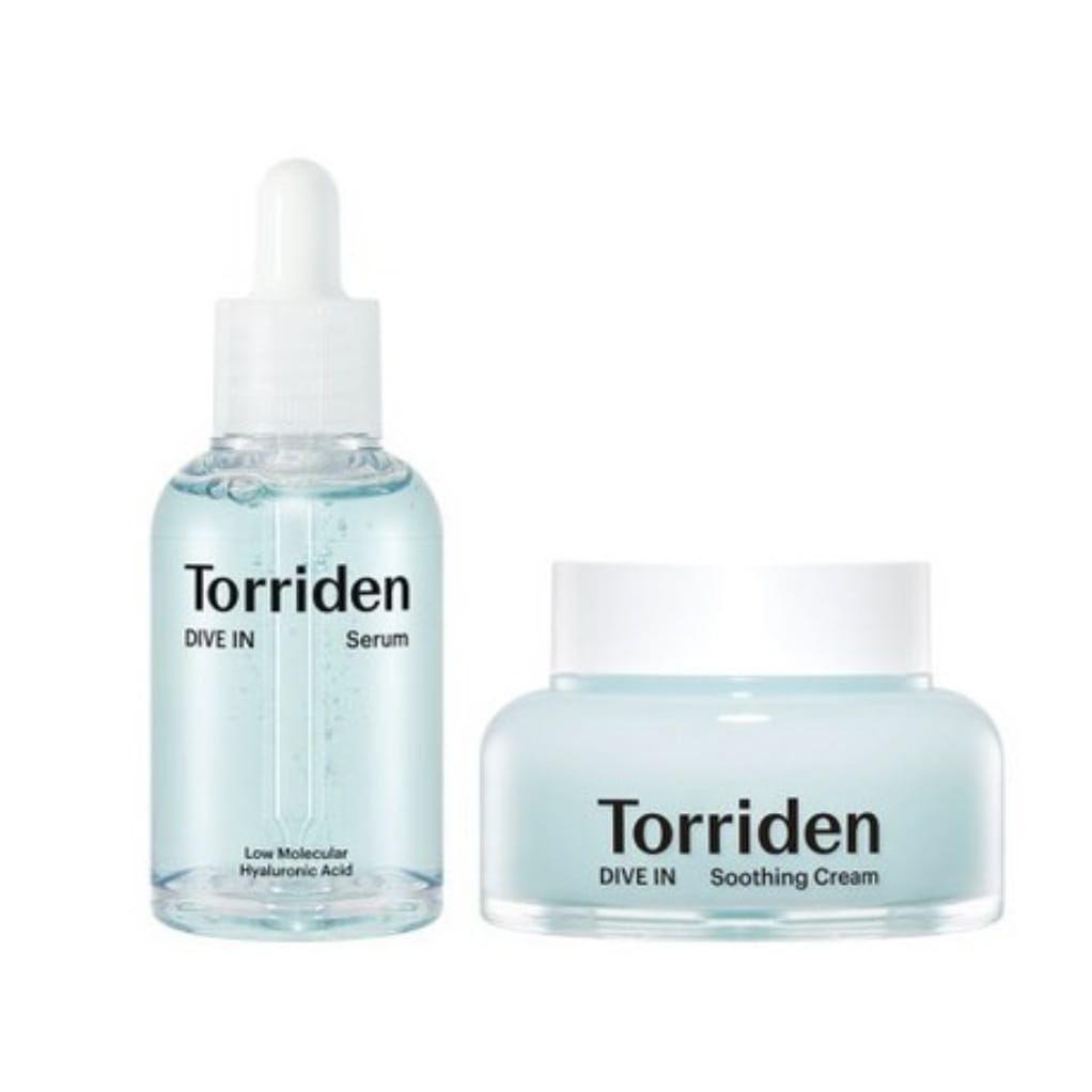 2 種セットダイブイン 低分子 ヒアルロン酸 セラム 50ml + スージング クリーム 100ml