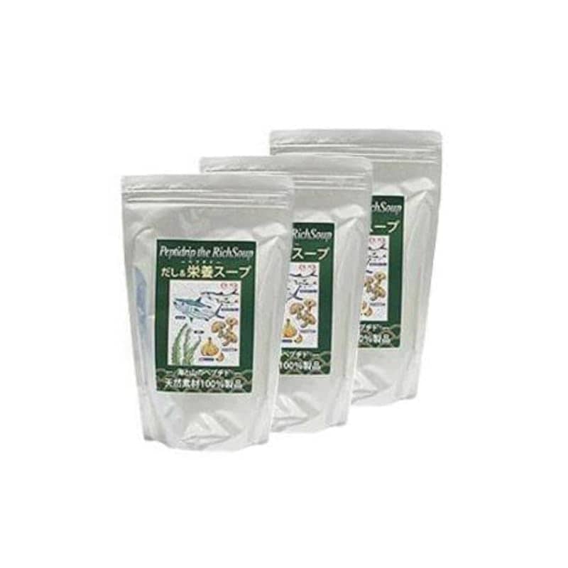 天然ペプチドリップ だし&栄養スープ 500g　3個セット