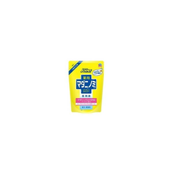 【1ケース】【お取り寄せ対象品】ジョイペット 薬用マダニとノミとりシャンプー アロマブロッサムの香り つめかえ用(430mL) *18個