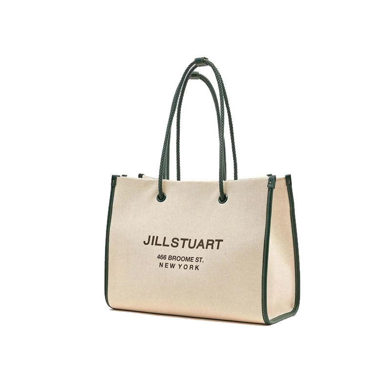 [PAPER22][15インチノートパソコン収納可能]アイボリーキャンバスムードショッパーバッグ