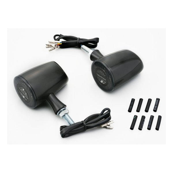 ウインカー LEDテールランプ一体リアウインカー ロケット・クラシック マットブラック 15322