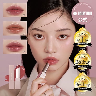 最大15%OFFクーポン DOLL DAISY Qoo10] デイジード－ル 6色 リップスティーラー 口紅
