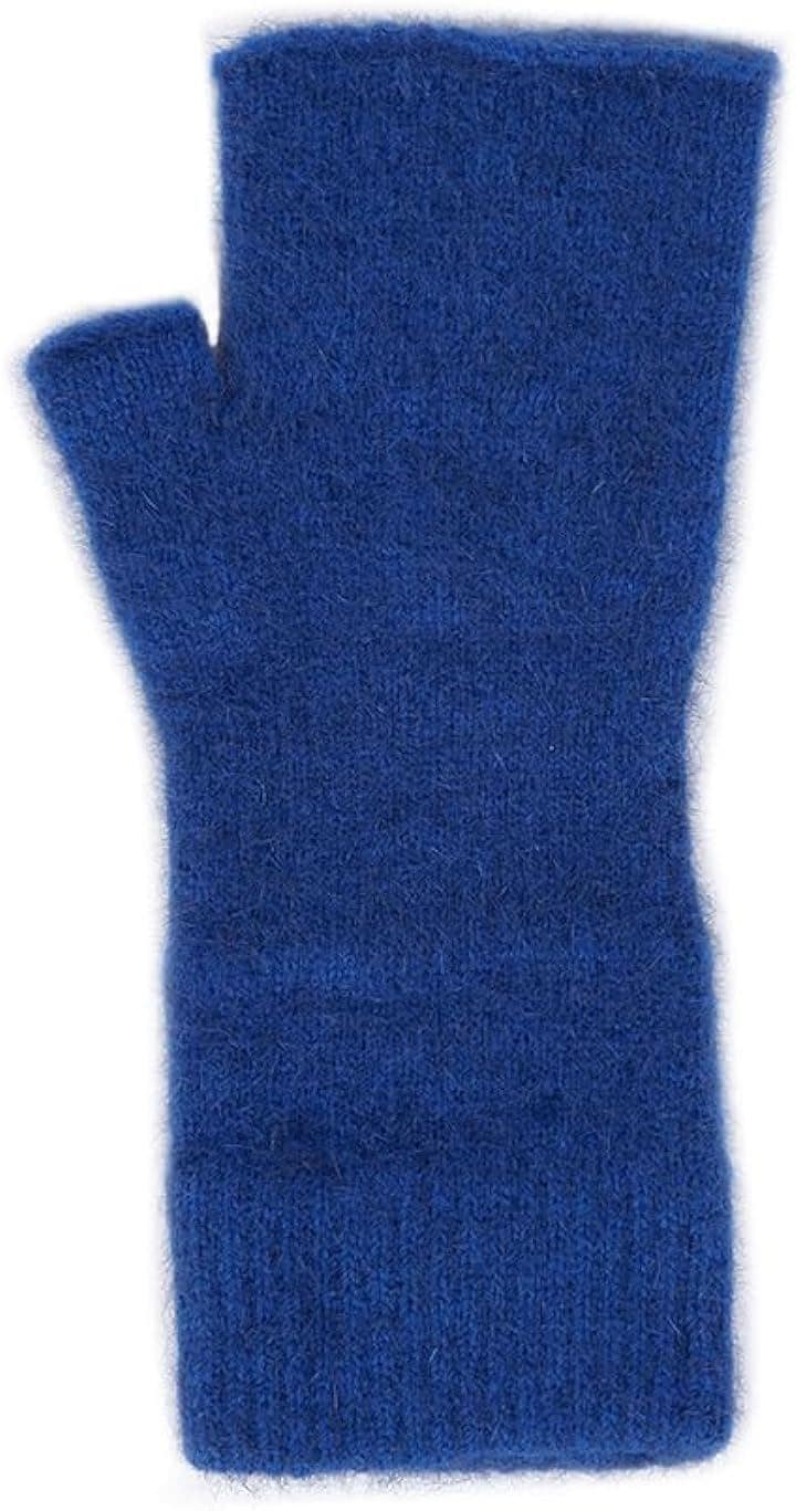 ポッサムメリノハンドウォーマー ウール手袋 ウールミトン 指空き手袋 タッチパネル対応 防寒 保温 冷え対策(ラグーン, Free Size)アームウォーマー