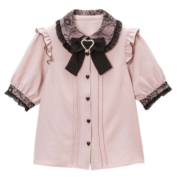 Qoo10] 地雷系量産型レースレース甘クールハート半 : レディース服