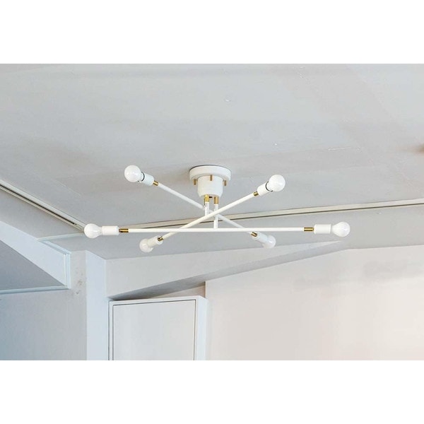 gram8 TC-1010-A60 WH/WH 【LED電球セット】6灯シーリングライト キムリック A60 ホワイト/ミルク